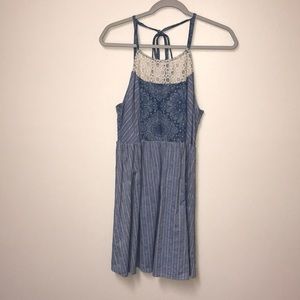 Blue Lace/Stripped Sundress